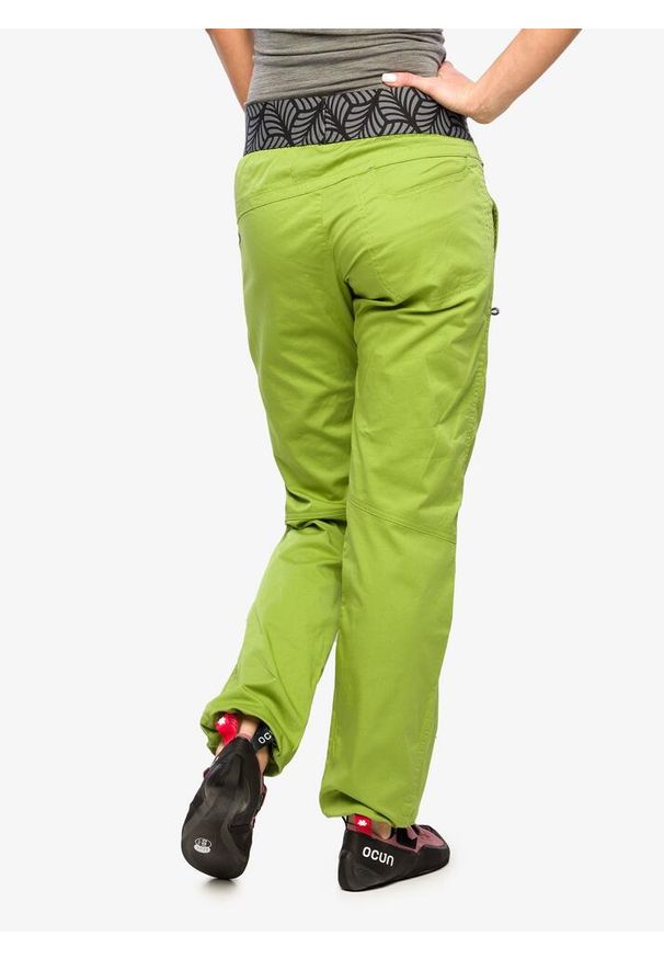 OCUN - Spodnie wspinaczkowe damskie Ocun Pantera Organic Pants. Kolor: zielony. Wzór: motyw zwierzęcy