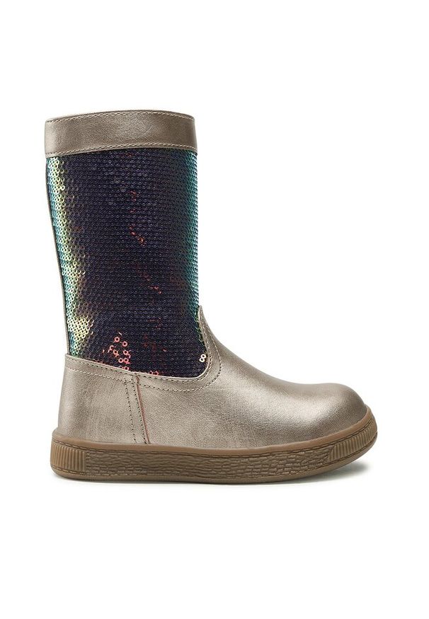 Kozaki Nelli Blu. Kolor: złoty