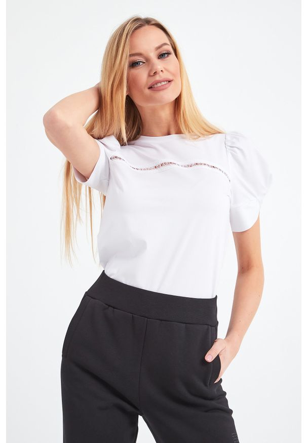 T-shirt Karl Lagerfeld na co dzień, casualowy