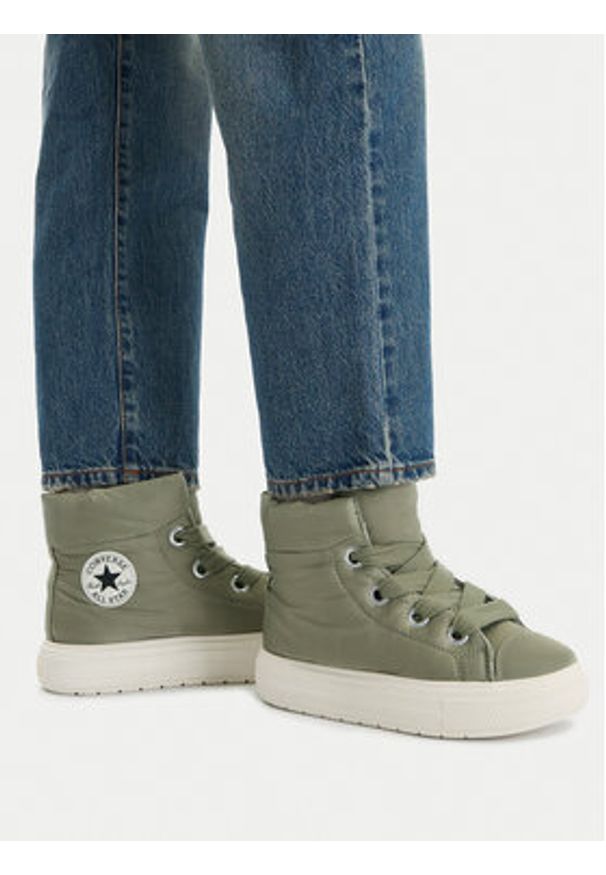 Converse Trzewiki Chuck Taylor All Star Elements Boot High Top A14275C Zielony. Kolor: zielony. Materiał: materiał