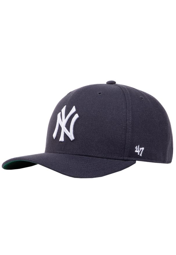 Czapka z daszkiem męska 47 Brand New York Yankees Cold Zone '47. Kolor: niebieski. Materiał: wełna, akryl. Styl: sportowy