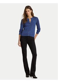 Lauren Ralph Lauren - LAUREN RALPH LAUREN Kardigan 200P14040502 Fioletowy Regular Fit. Kolor: fioletowy. Materiał: bawełna #6