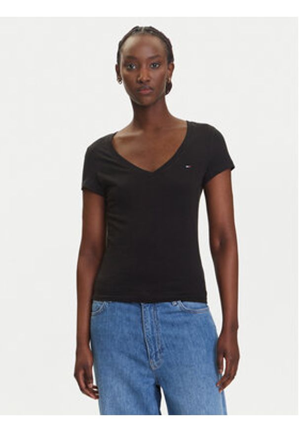 Tommy Jeans Komplet t-shirtów DW0DW21367 Czarny Slim Fit. Kolor: czarny. Materiał: bawełna