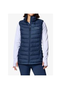 columbia - Kamizelka ocieplana damska Columbia Powder Lite II Vest. Kolor: niebieski. Sport: turystyka piesza #1