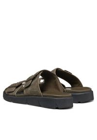 Geox Klapki U Xand 2S U46BGA 00032 C3009 Khaki. Kolor: brązowy. Materiał: nubuk, skóra #3
