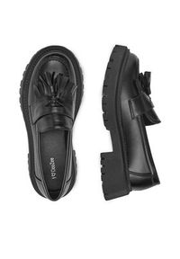 DeeZee Loafersy S670-21 Czarny. Kolor: czarny. Materiał: materiał #5