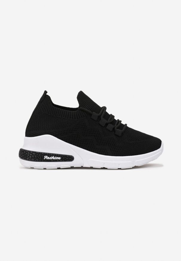 Born2be - Czarne Buty Sportowe Amathousa. Okazja: na co dzień. Kolor: czarny. Materiał: jeans