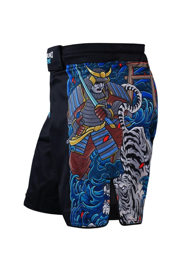 GROUND GAME - Spodenki do MMA męskie Ground Game Yokai 3.0. Kolor: czarny, wielokolorowy