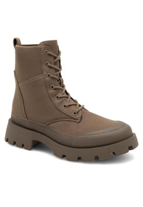 Jenny Fairy Botki MILANA WYL3497-6 Khaki. Kolor: brązowy. Materiał: materiał