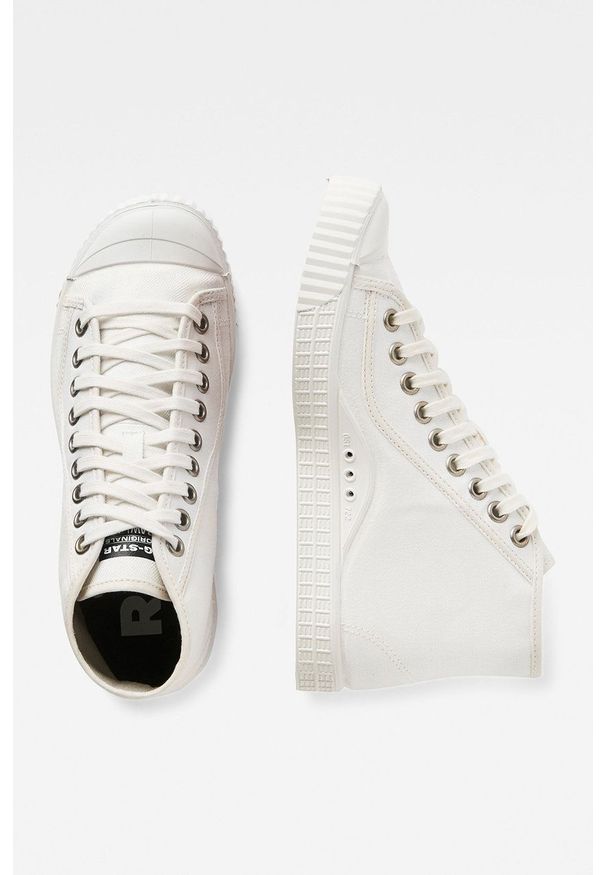 G-Star RAW - G-Star Raw - Trampki. Nosek buta: okrągły. Zapięcie: sznurówki. Kolor: biały. Materiał: guma