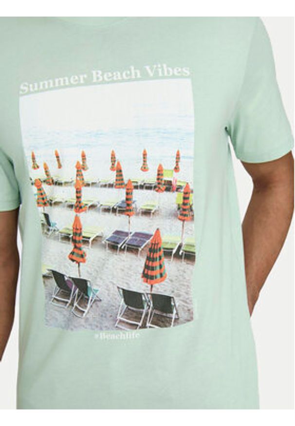 Only & Sons T-Shirt Kolton 22028735 Zielony Regular Fit. Kolor: zielony. Materiał: bawełna