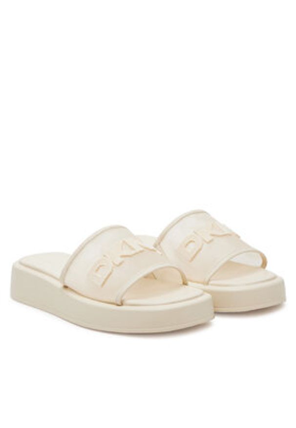DKNY Klapki K2500541 Écru. Materiał: materiał