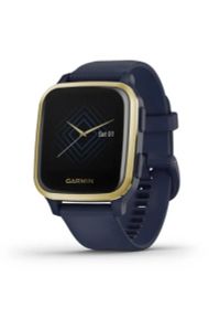 GARMIN - Zegarek sportowy Garmin Venu Sq Music złoto-granatowy. Rodzaj zegarka: smartwatch. Kolor: złoty, niebieski, wielokolorowy. Styl: sportowy #1