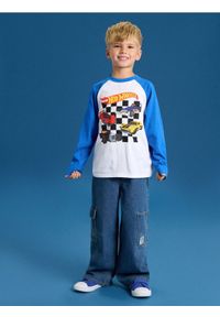Sinsay - Koszulka z długimi rękawami Hot Wheels - mid blue. Długość rękawa: długi rękaw. Długość: długie #1