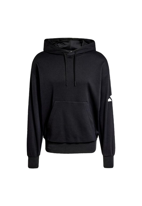 Adidas - Bluza z kapturem Essentials Loose-Fit 3 Bar Logo French Terry. Typ kołnierza: kaptur. Kolor: biały, wielokolorowy, czarny. Materiał: materiał