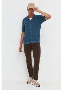Abercrombie & Fitch kardigan męski kolor zielony. Kolor: zielony. Wzór: ze splotem #6
