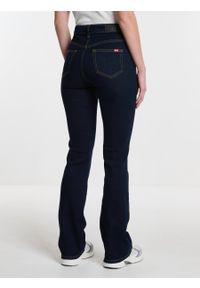 Big-Star - Jeansy damskie granatowe Adela Bootcut 505. Kolor: niebieski #6