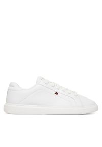 TOMMY HILFIGER - Tommy Hilfiger Sneakersy Th Icon Court Light FW0FW08948 Biały. Kolor: biały. Materiał: skóra #1