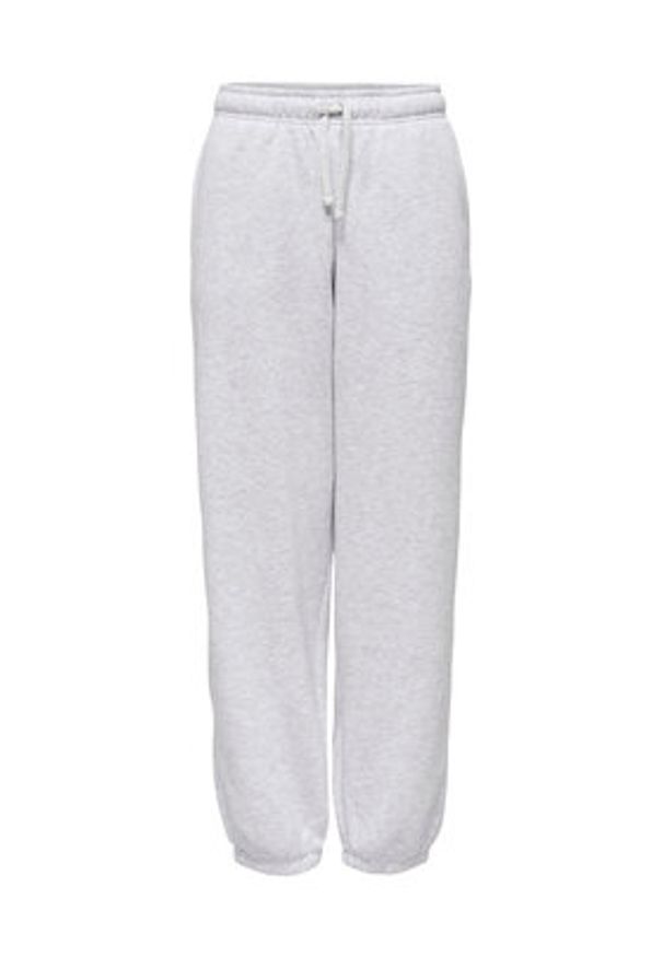 only - ONLY Spodnie dresowe Best 15357504 Szary Regular Fit. Kolor: szary. Materiał: bawełna