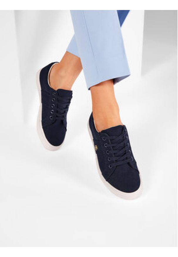 Lauren Ralph Lauren Tenisówki Janson II 802804598002 Granatowy. Kolor: niebieski. Materiał: materiał