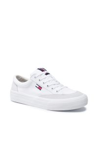 Sneakersy Tommy Jeans Skate Core Vulc Tjm EM0EM00800 White YBR. Kolor: biały. Materiał: materiał #1