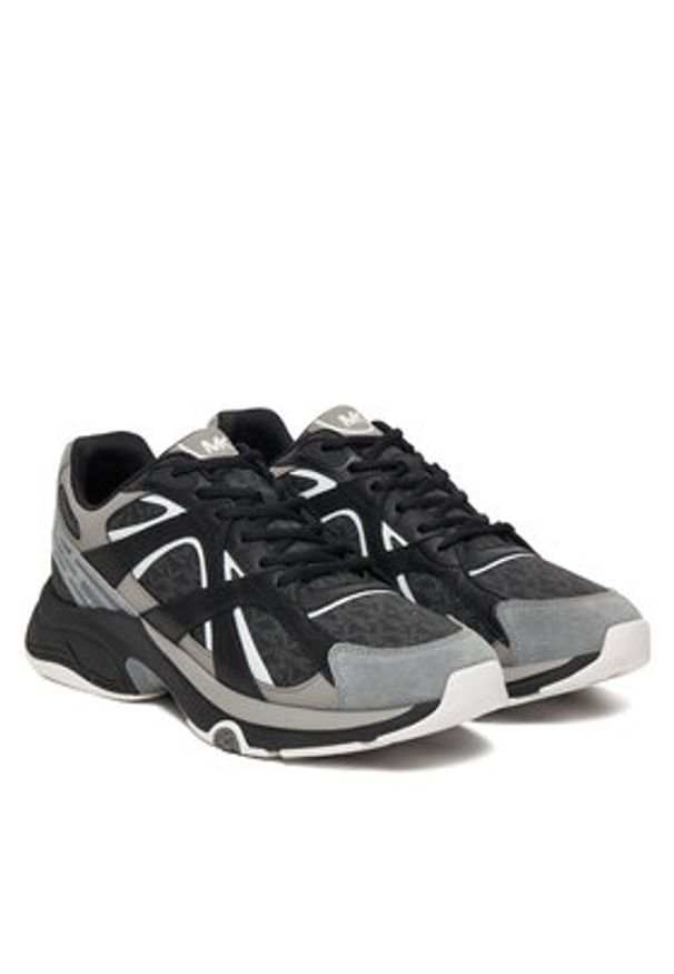 MICHAEL Michael Kors Sneakersy Leo Trainer 42R6LEFS1B Czarny. Kolor: czarny. Materiał: skóra
