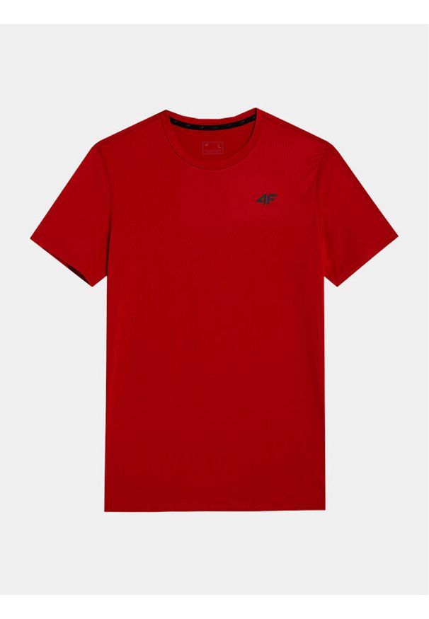 4f - 4F T-Shirt 4FWSS24TFTSM598 Czerwony Regular Fit. Kolor: czerwony. Materiał: syntetyk