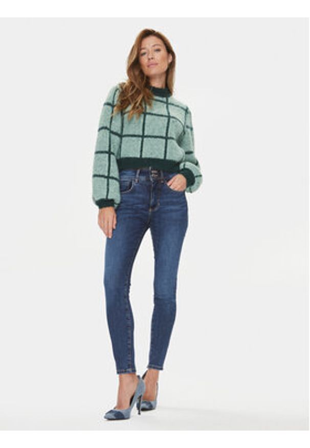Guess Sweter Nadia W3BR78 Z3BP0 Zielony Regular Fit. Kolor: zielony. Materiał: syntetyk