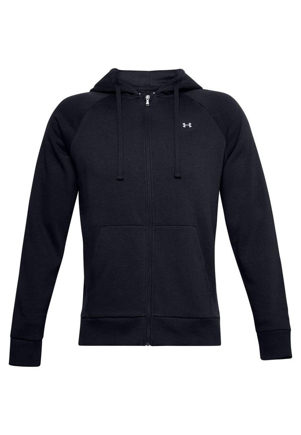 Bluza sportowa męska Under Armour Rival Fleece FZ Hoodie. Typ kołnierza: kaptur. Kolor: czarny. Styl: sportowy. Sport: fitness