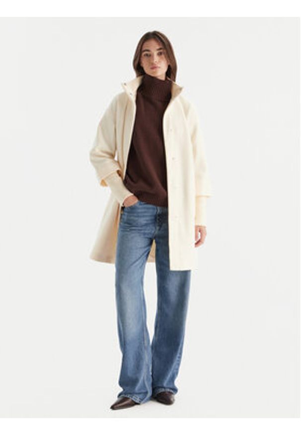 Vero Moda Płaszcz przejściowy Vince 10335816 Beżowy Regular Fit. Kolor: beżowy. Materiał: syntetyk