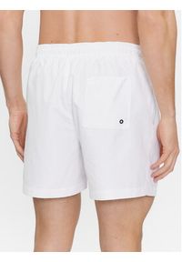 Calvin Klein Swimwear Szorty kąpielowe Medium Drawstring-Nos KM0KM00739 Biały Regular Fit. Kolor: biały. Materiał: syntetyk #3