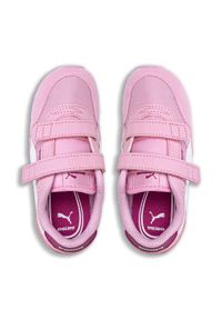Sneakersy dziecięce różowe Puma ST Runner V3 NL V IN. Okazja: na uczelnię. Kolor: różowy. Materiał: guma, skóra ekologiczna. Szerokość cholewki: normalna. Wzór: aplikacja #6