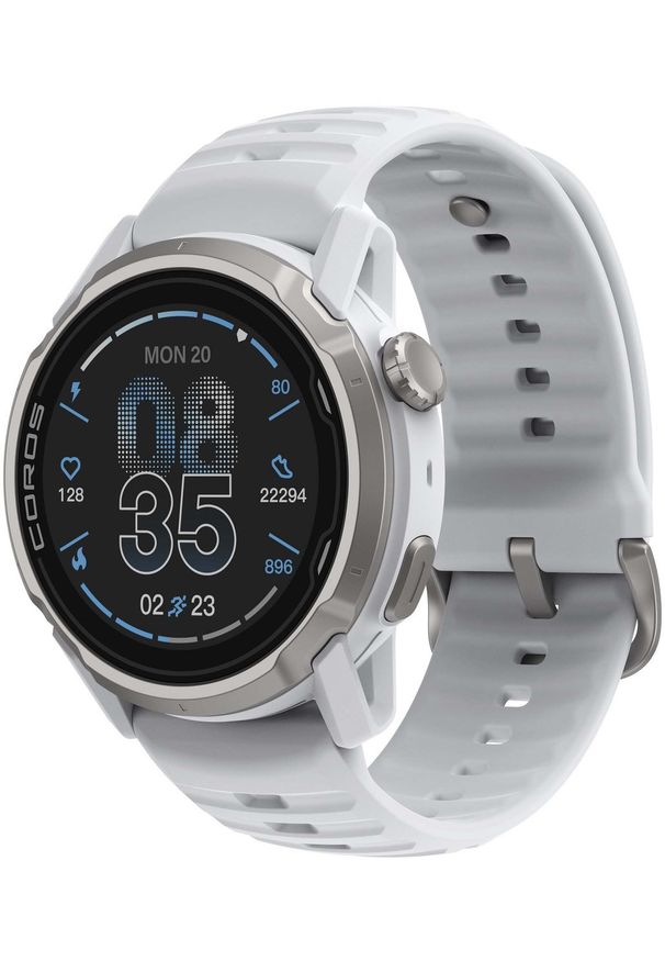 COROS - Zegarek sportowy Coros Apex 4 - 46 mm Biały (WAPX4-WHT.46). Kolor: biały. Styl: sportowy