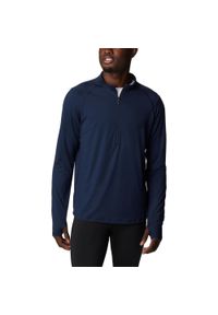 columbia - Polarowy sweter męski Columbia Endless Trail 1/2 Zip Mesh. Kolor: niebieski. Materiał: polar, mesh. Długość rękawa: długi rękaw