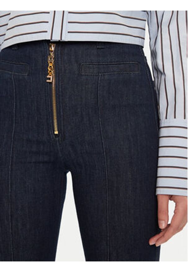 Elisabetta Franchi Jeansy PJ-05D-56E2-V390 Granatowy Regular Fit. Kolor: niebieski