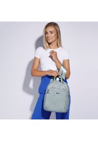 Wittchen - Damski plecak z nylonu z długimi uchwytami. Kolor: zielony. Materiał: nylon. Styl: klasyczny, sportowy #4