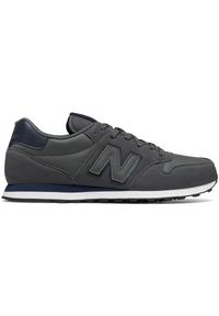 Buty męskie New Balance GM500DGN - szare. Okazja: na co dzień. Kolor: szary. Materiał: materiał, syntetyk #1