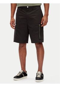 Michael Kors Szorty materiałowe CS5304THC2 Czarny Regular Fit. Kolor: czarny. Materiał: bawełna