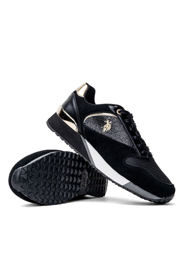 Sneakersy damskie czarne U.S. Polo Assn. FRIDA006W/2ST1. Kolor: czarny. Sezon: jesień, lato