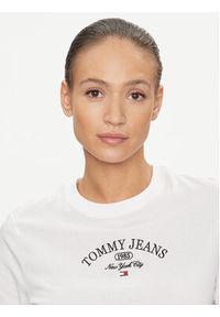 Tommy Jeans T-Shirt Lux Ath DW0DW16835 Biały Classic Fit. Kolor: biały. Materiał: bawełna #2