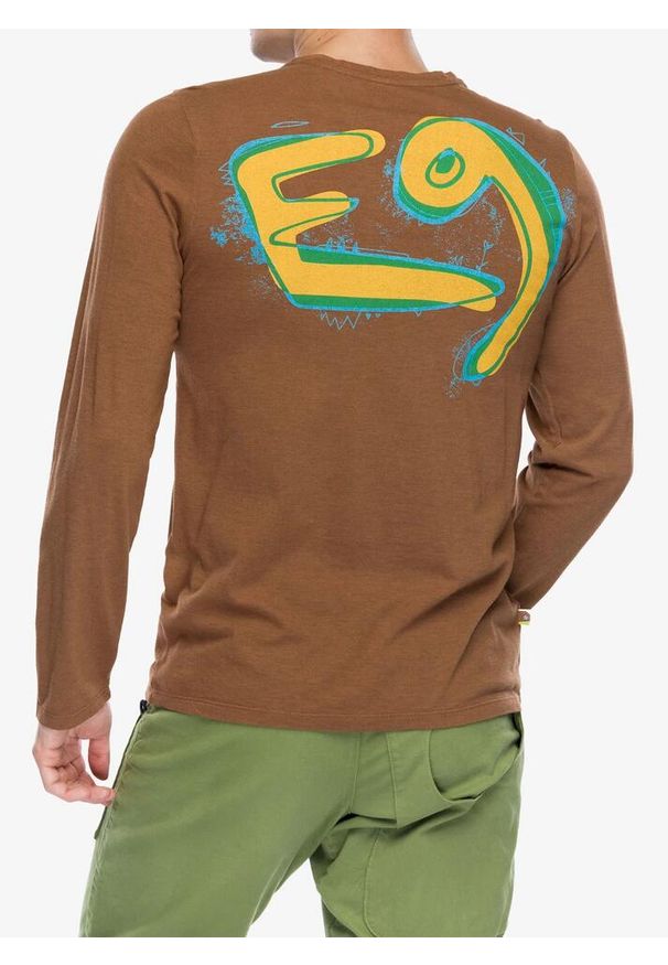 Longsleeve wspinaczkowy męski E9 Brasil. Kolor: brązowy. Długość rękawa: długi rękaw