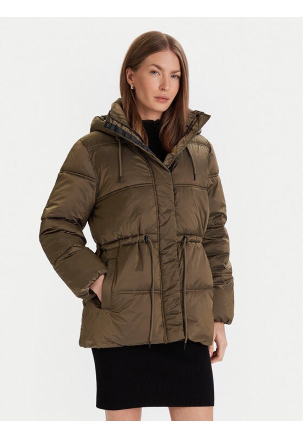 French Connection Kurtka zimowa Kendra 70ZAB Khaki Regular Fit. Kolor: brązowy. Materiał: syntetyk. Sezon: zima