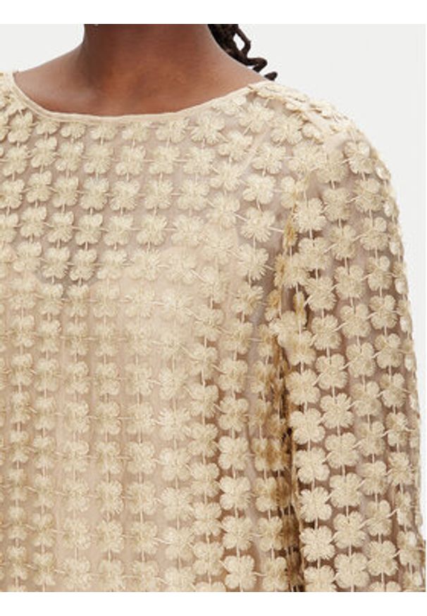 Bruuns Bazaar Sukienka koktajlowa Yva BBW4530 Złoty Regular Fit. Kolor: złoty. Materiał: syntetyk. Styl: wizytowy