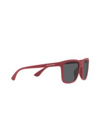 Armani Exchange Okulary przeciwsłoneczne 0AX4112S męskie kolor czerwony. Kształt: prostokątne. Kolor: czerwony #4