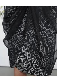 Deha - DEHA - Czarna tiulowa spódnica z logowaniem. Okazja: na co dzień. Kolor: czarny. Materiał: tiul. Wzór: napisy, nadruk. Styl: casual #3