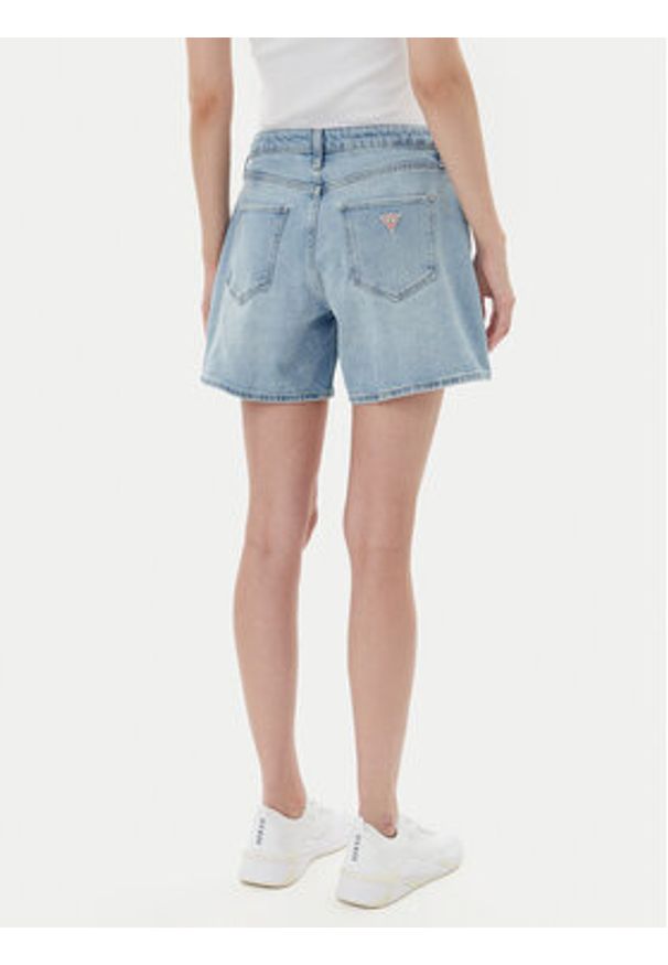 Guess Szorty jeansowe W5GD1AD4K30 Niebieski Regular Fit. Kolor: niebieski. Materiał: bawełna