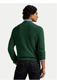 Polo Ralph Lauren Sweter 710918163521 Zielony Regular Fit. Typ kołnierza: polo. Kolor: zielony. Materiał: bawełna