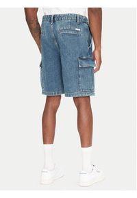 Jack & Jones - Jack&Jones Szorty jeansowe Bill 12272557 Niebieski Relaxed Fit. Kolor: niebieski. Materiał: bawełna