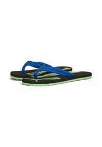 Japonki dla dzieci Puma Epic Flip V2. Kolor: wielokolorowy, niebieski, zielony. Materiał: materiał, syntetyk. Sezon: lato