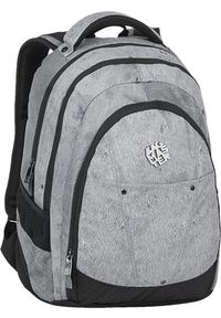 Bagmaster - BAGMASTER Plecak Młodzieżowy trzykomorowy Digital 9 E Gray/black. Styl: młodzieżowy #1